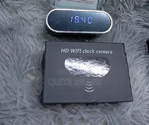 Clock Camera Table Wifi Spy Hidden Nanny Cam -- 2400 Mah Battery