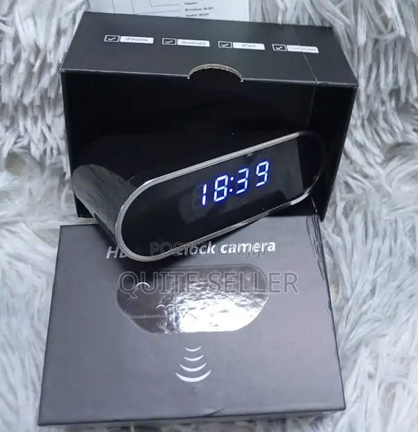 Available Table Clock Wifi Camera - Video Compression Data Storage