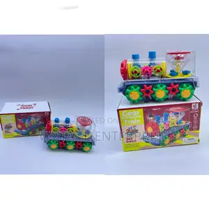 360 Rotate Gear Transparent Train Battery Operated