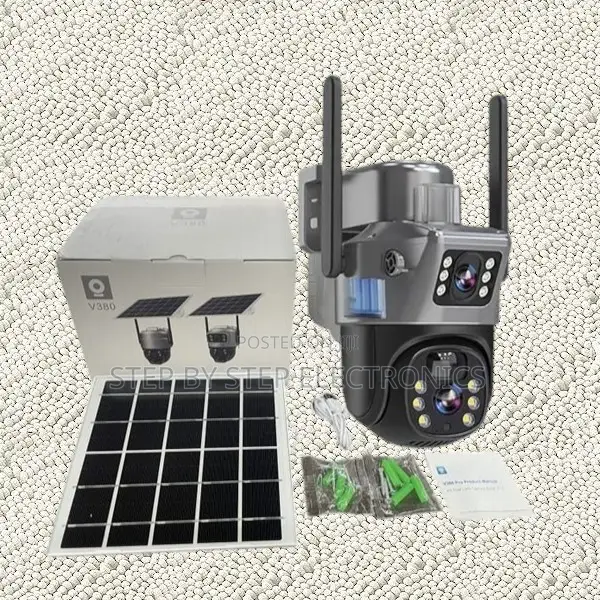 High Definition Outdoor Security 4g Simcard Dual Lens Solar Camera