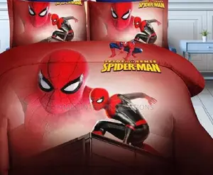 Red Spiderman Cartoon Themed Kids Duvet