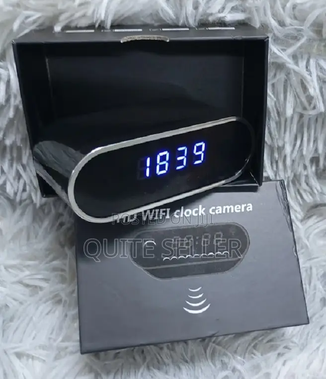 Digital Table Alarm Clock Wifi Camera With Rugged Aluminum ,Alloy Body