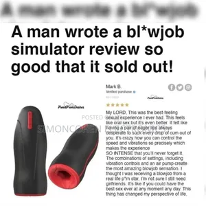 Blowjob Stimulator Male Masturbator Sex Toy