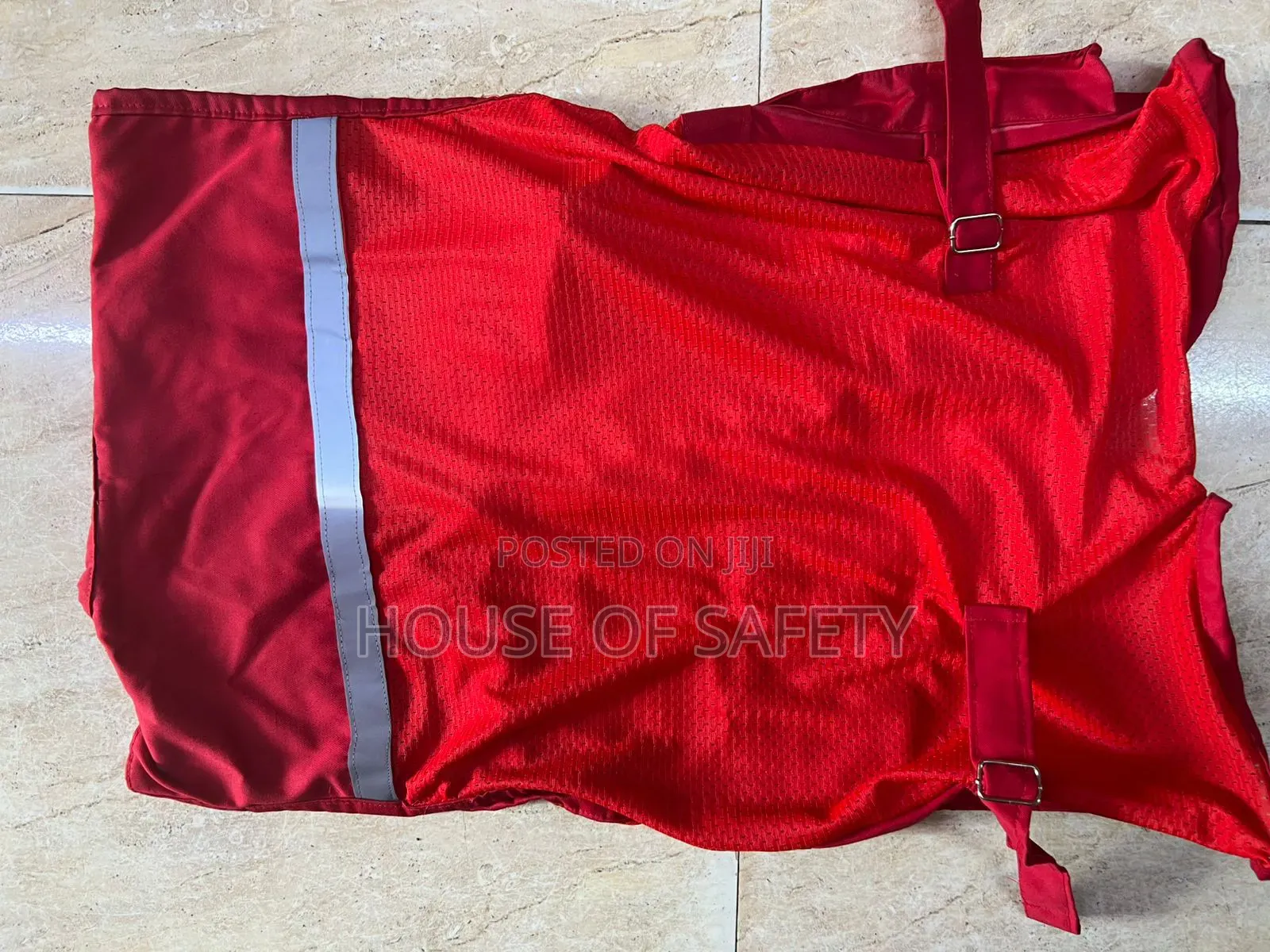 Red Reflective Vest With Highly Visible