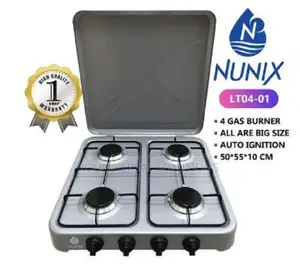 Nunix Full Gas 4 Burner Table Top Cooker