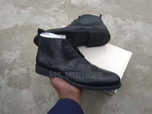 Gents Official Leather High Boots Size 39-45
