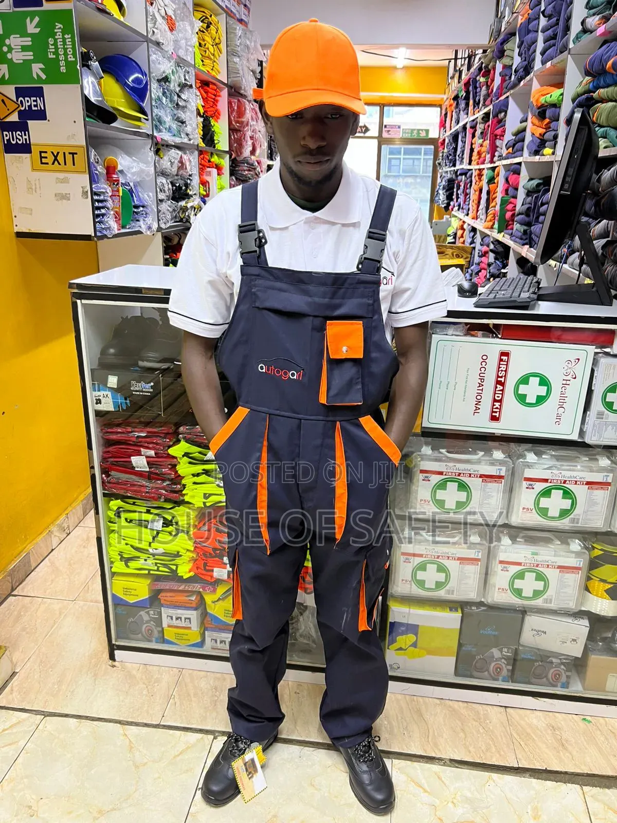 Black Industrial Dungaree