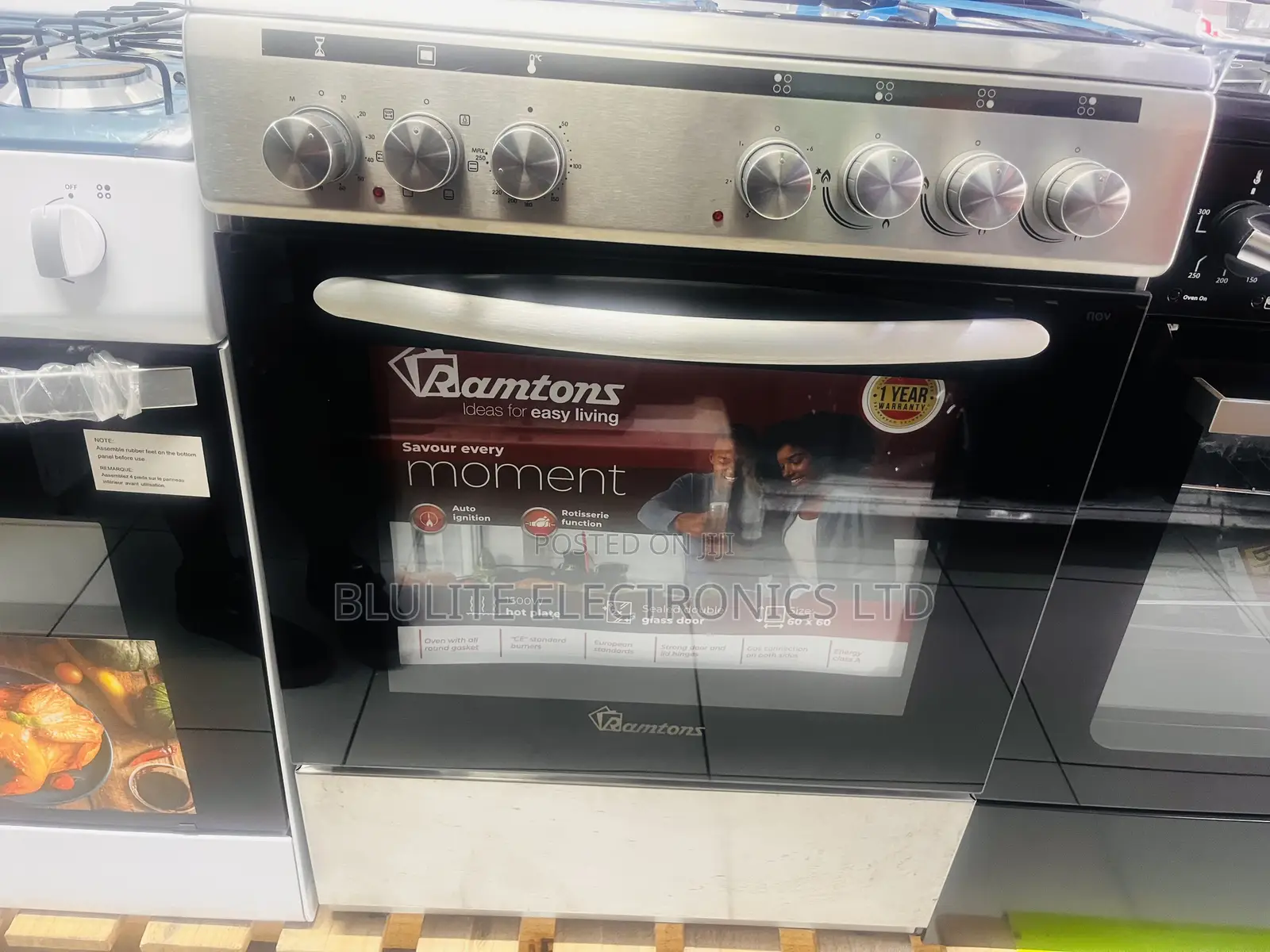 Ramtons 60 by 60” Stainless Cooker