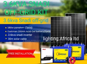 3.6kva Sufficient Home Solar Power Solution 24/7 Free Installation