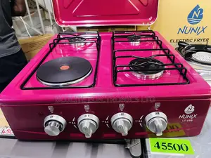 Nunix Tabletop 3 Gas Burner + 1 Electric Plate