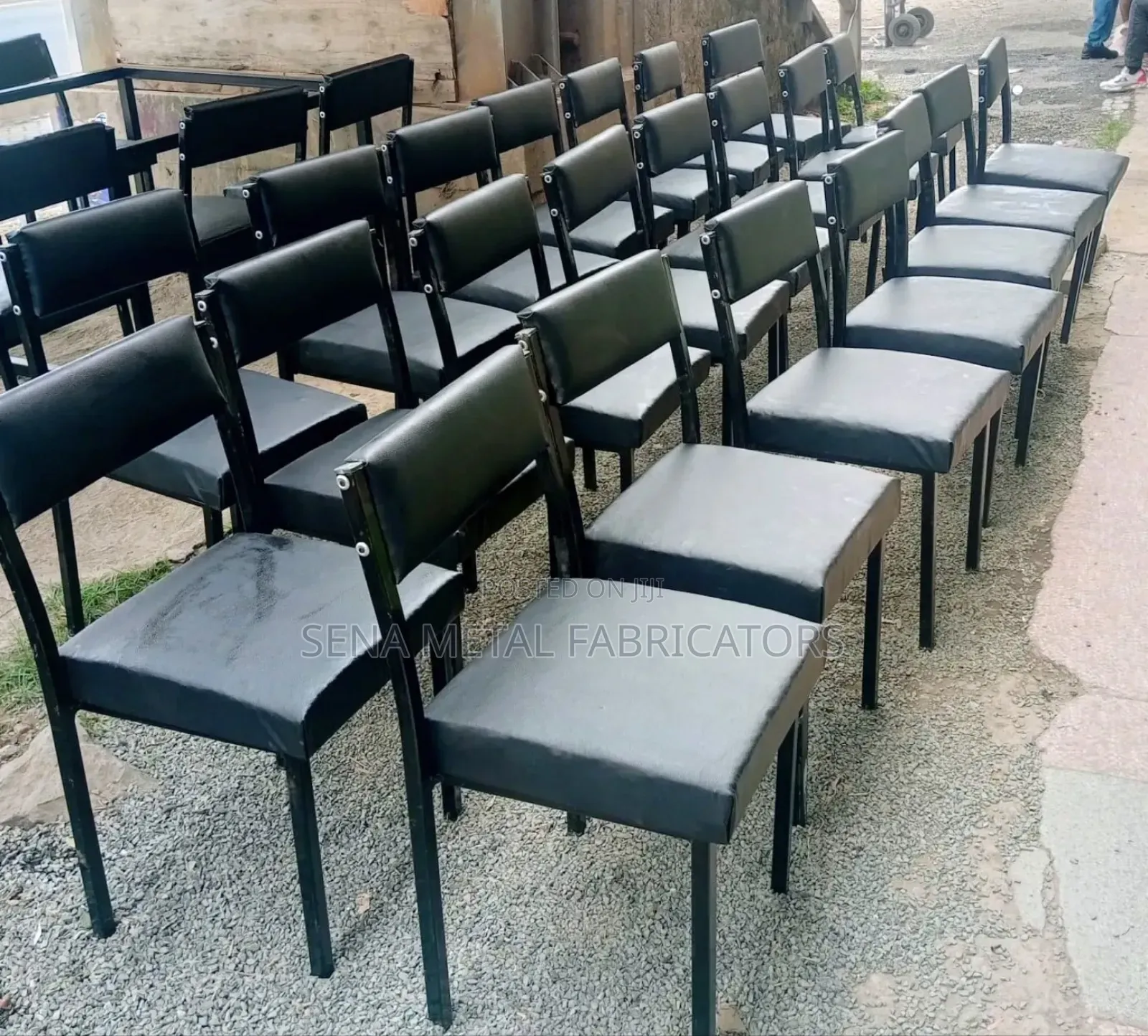 Office Chairs, Waiting Chairs, Black Colour.
