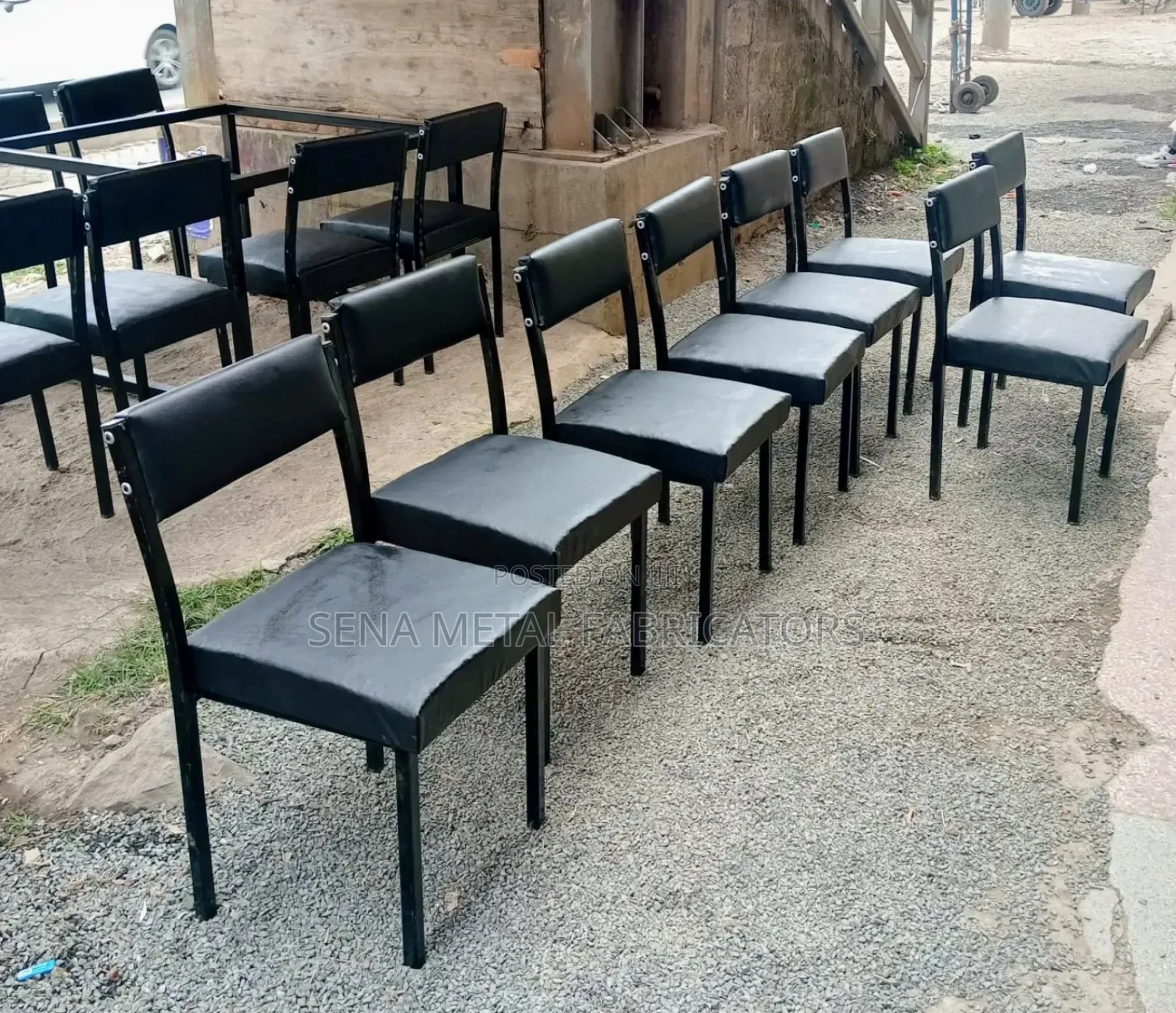 Office Chairs, Waiting Chairs, Black Colour.