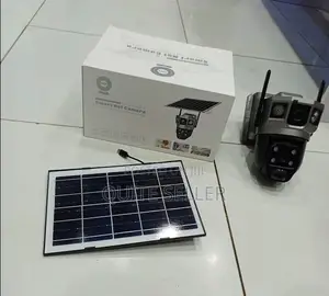 V380 Pro Dual Lens Ai Solar Camera + Lighting –Solar Security Camera