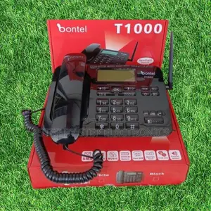 Dual Sim Bontel T1000 GSM Landline Deskphone With 200 Entry Phonebook