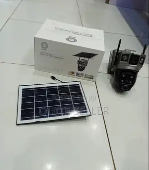 V380 Pro Dual Lens Solar Camera -Outdoor With Motion Sensor