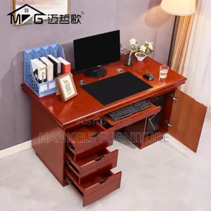 Office Executive Red Brown Executive Office Desk