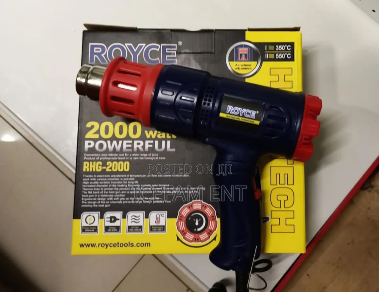 Royce Heat Gun/2000w Powerful Heat Gun