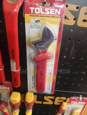 Tolsen Insulated Adjustable Wrench, Model V40520.
