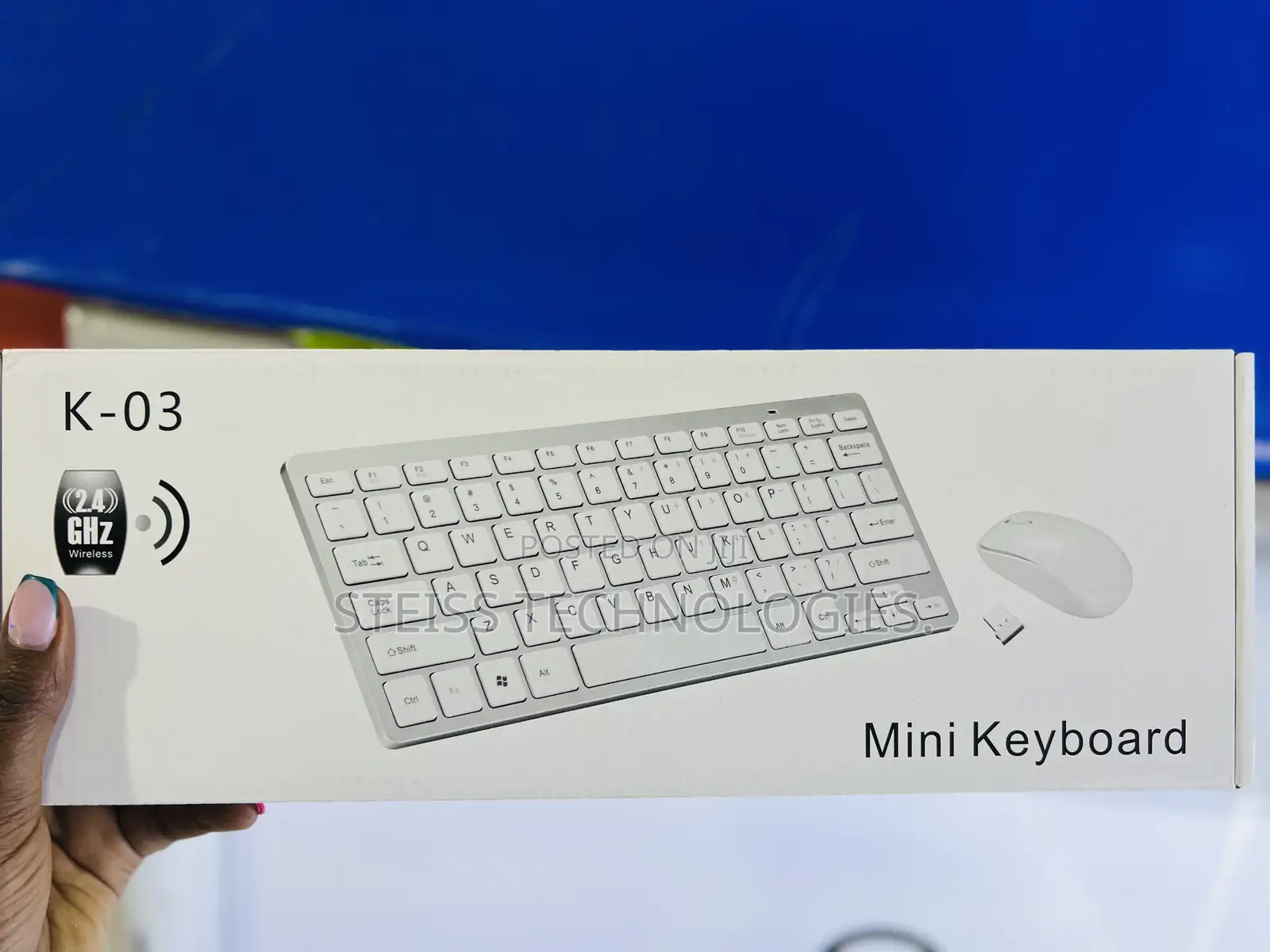 White Wireless Mini Keyboard