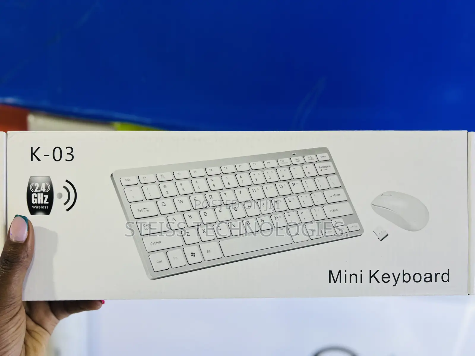 White Wireless Mini Keyboard
