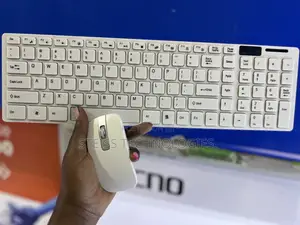 White Wireless Keyboard and Mouse