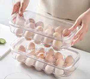 16 Grid Egg Holder With Handle Lid