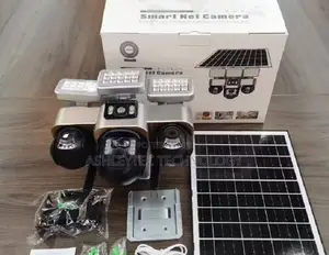 Newe6m 4g Solar 3lens PTZ Full Hd Color Night Vision Security Camera