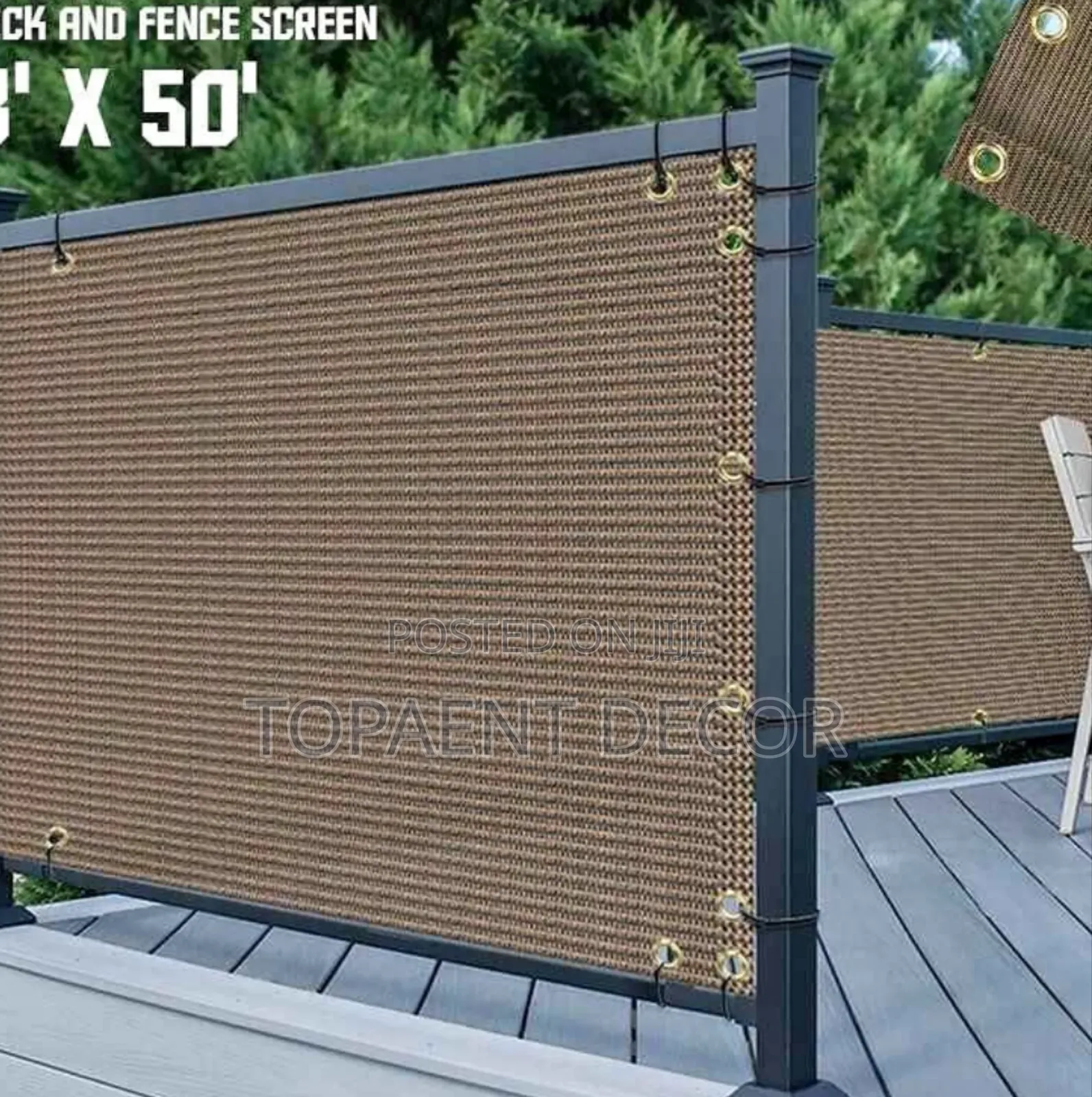Washable and Privacy 5m Wide Balcony Shield