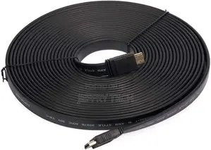 Flat Cable Hdmi to Hdmi 1080p 20 Meter, Black