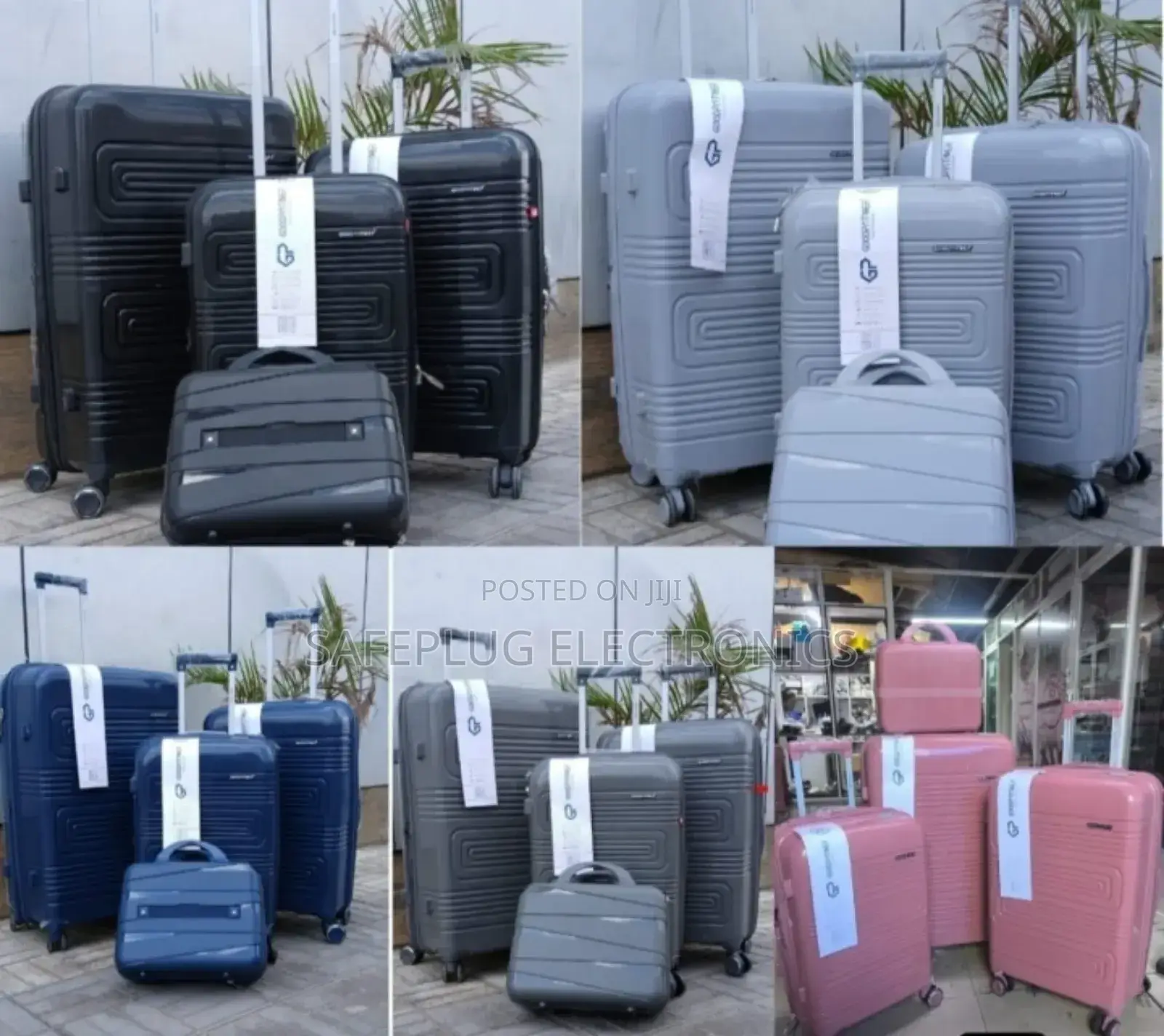 Travel Briefcases - 4 in-1 Unbreakable Rubber Suitcase