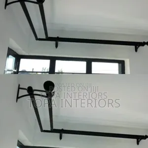 Local Corner Curtain Rods U-shaped Jua Kali Curtain Rods