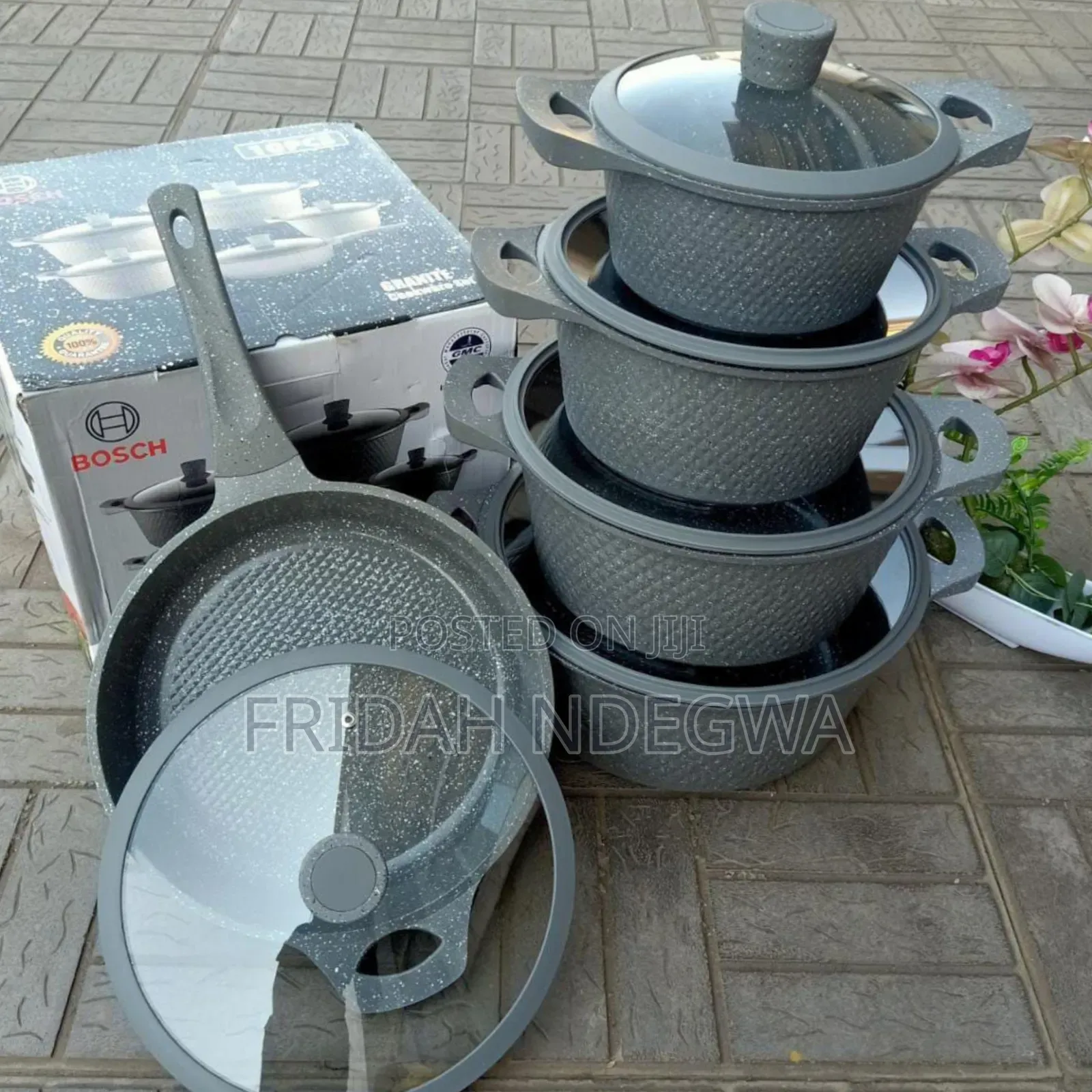 Bosch 11pc Cookware With Silicone Lid Covers