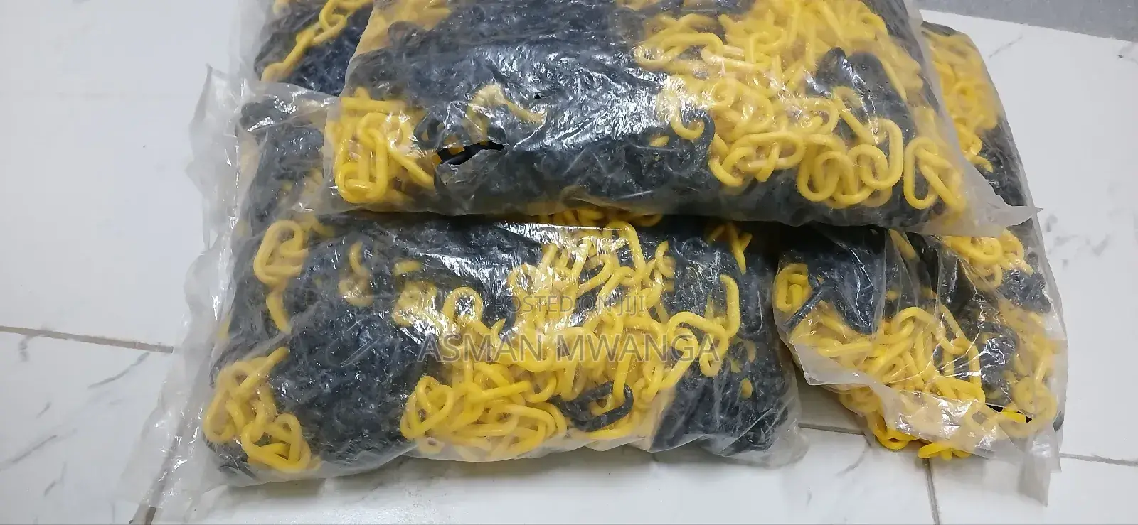 Safety Barrier Chain Yellow Black 25mtrs