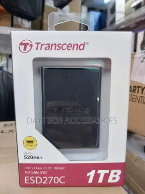 Transcend Esd270c Portable External SSD 1tb – Black Ts1tesd270c