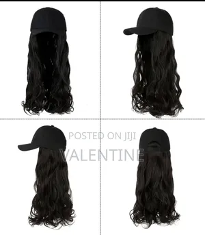 Long Curly Women's Baseball Cap Wig