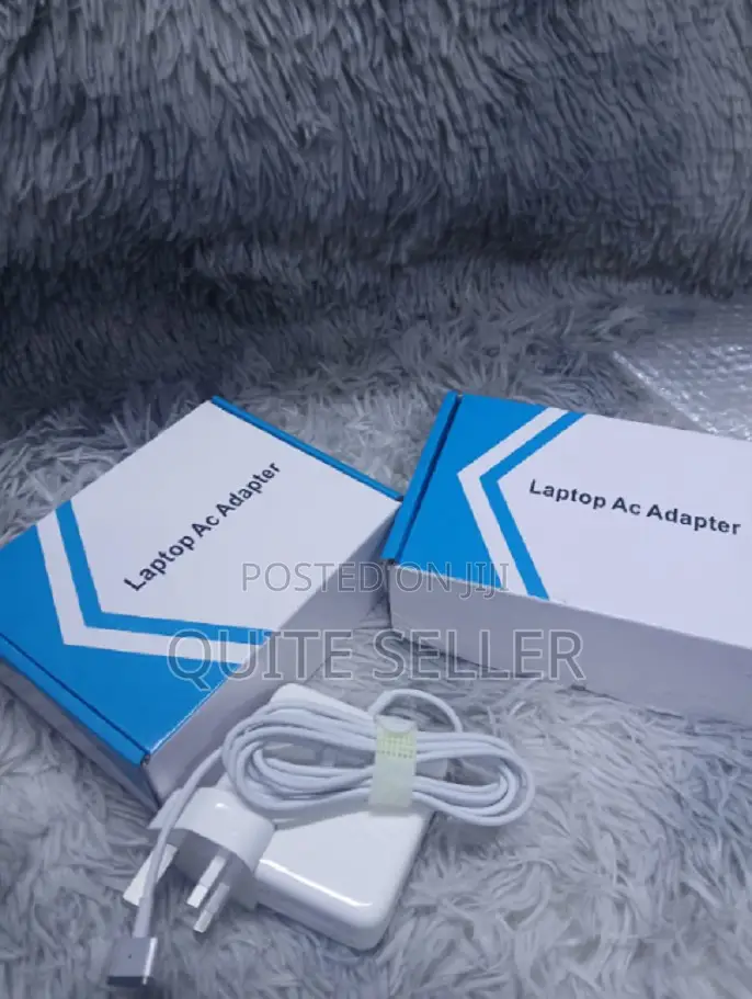 Macbook T Shape 60watts Laptop Charger - Input: 100-240v 50-60hz