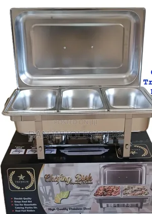 9 Liters Heavy Duty Chafing Dish Triple Compartment