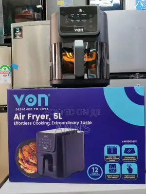 *Von Air Fryer 5l Digital Slim Design