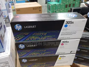 Hp 305a(Ce412a)Yellow,Cyan, Magenta Original Laserjet Toner Cartridge