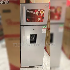 Ramtons 213 Liters 2 Door Direct Cool Fridge + Dispenser, Silver 