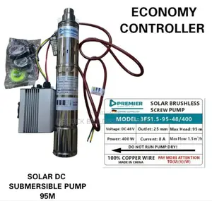 Solar Brushless Screw Pump With Economy Controller Submersible Pump