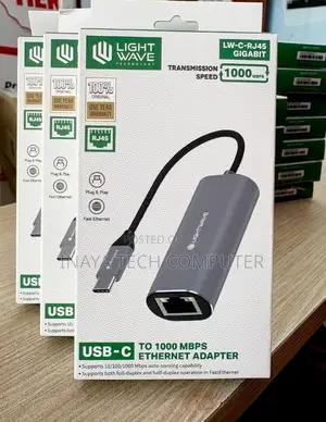 Lightwave Lw-c-rj45-gigabit Usb-c To Rj45 Gigabit Adapter