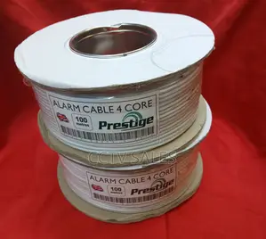 4 Core Burglar Alarm Cable White