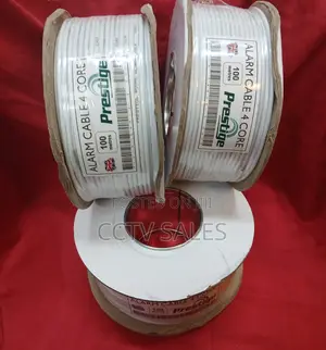 White Alarm Cable 100m 4core(Drum 100m )