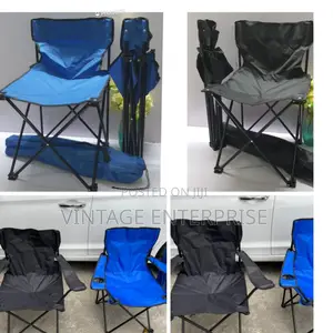 *Foldable Metallic Frame Water Proof Canvas Camping Chair