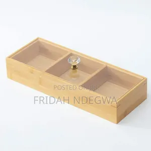 3 Slot Wooden Tea Bag / Candy Organizer
