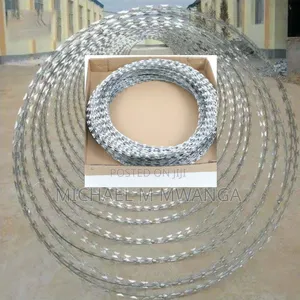 Silver Razor Wire 10m Long