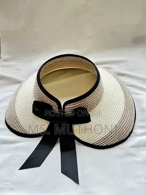 Ladiew Tieback Bowknot Straw Hat Sun Visor