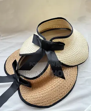 Ladiew Tieback Bowknot Straw Hat Sun Visor