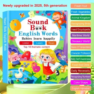 Interactive English Sound Book for Kids Toddlers